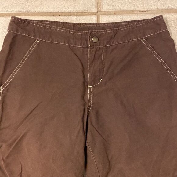 Kühl Capri Dry Casual Hiking Outdoor Brown Chino Small Hem Slit Drawstring Waist - Picture 2 of 8